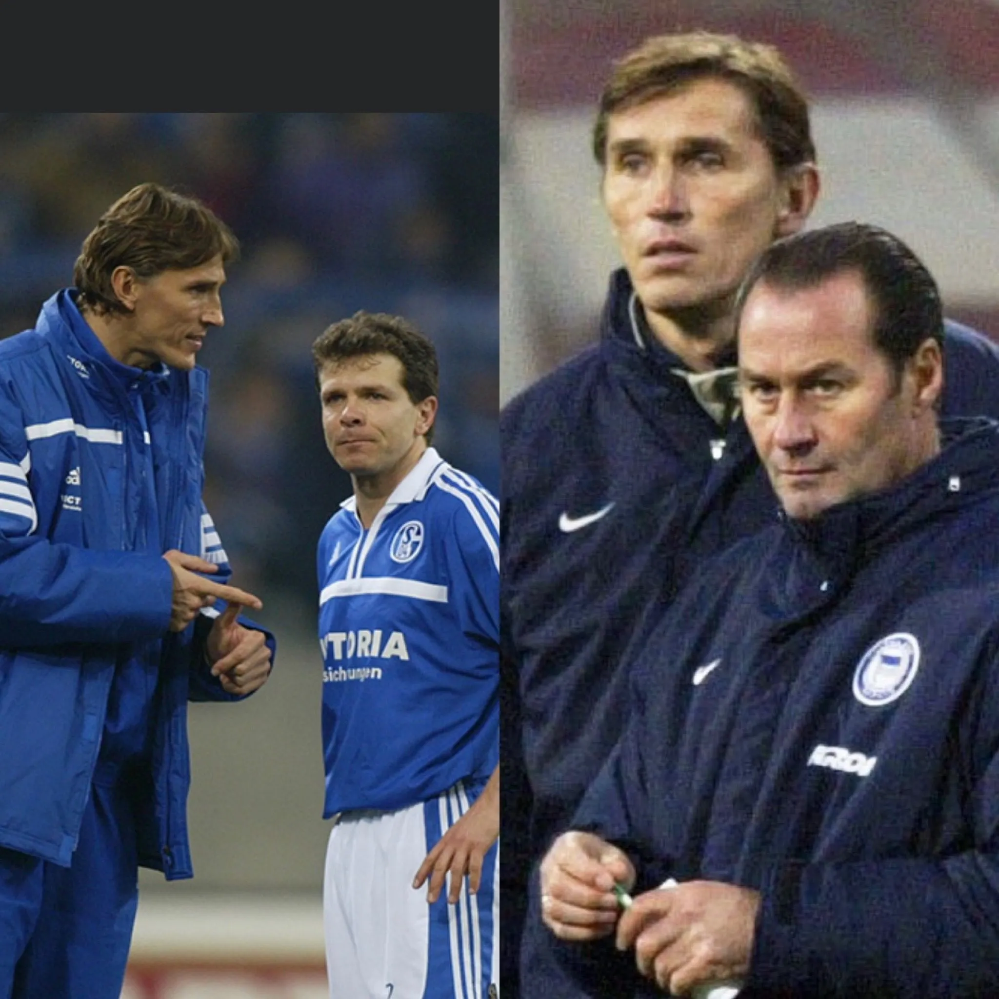 Holger als Trainer bei einem Spiel zwischen Schalke und Hertha